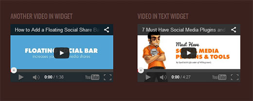 Habilitar las incrustaciones de video en widgets de texto de WordPress 