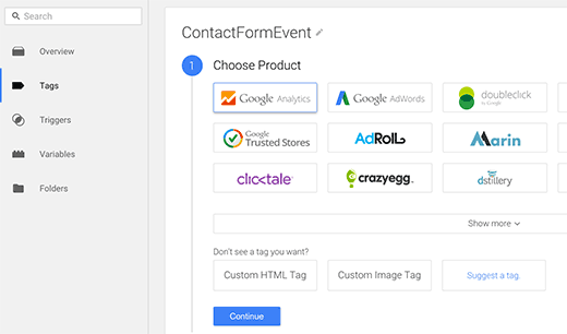 Crear una etiqueta de seguimiento de eventos en Google Tag Manager 