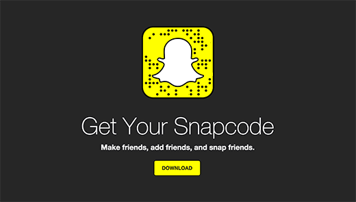 Descargue su snapcode 