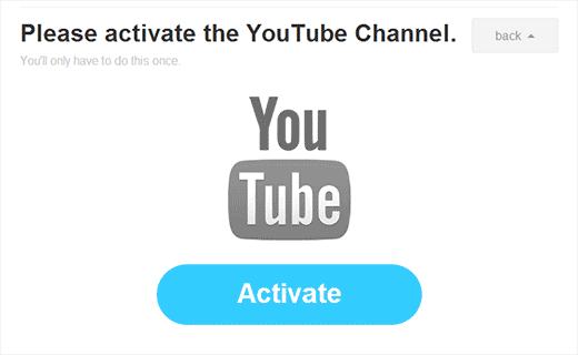 Activa el canal de YouTube para continuar 