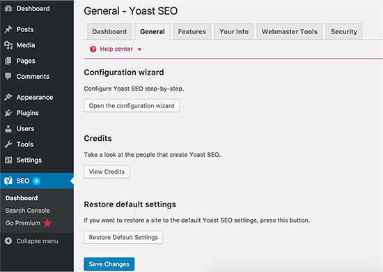 Yoast SEO - General 