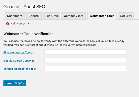 Yoast SEO - Herramientas para webmasters 