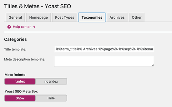 Taxonomías meta 