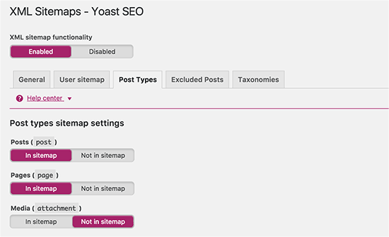 Publicar sitemaps 